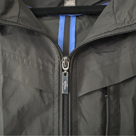 Cole Haan Coat Womens Small Water Resistant Black Removable Hood Raincoat Jacket - Picture 3 of 15